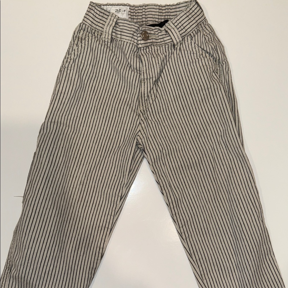 Zara Black and White Striped Jacket and Pants Set - Picture 6 of 8